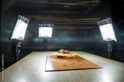 food photography studio lighting setup