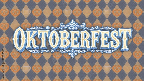 oktoberfest banner design, german festival background