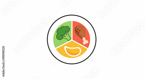 A colorful plate of healthy food.