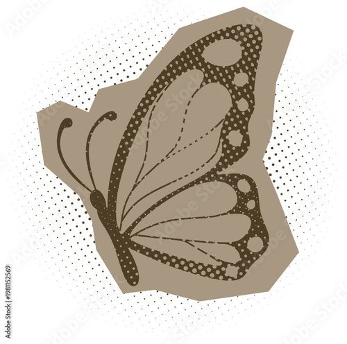 Vintage Butterfly Cut Out