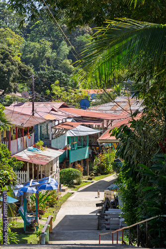 rue sur l'Ile de Bastimentos, Bocas del Toro, Panama