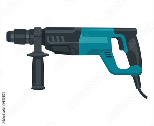 Professional corded rotary hammer drill power tool