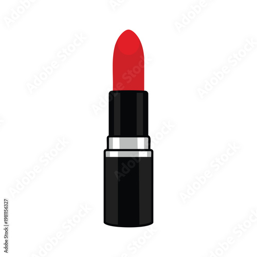 Red Lipstick Cosmetic Product Illustration