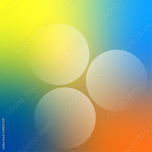 The macro photography captures its gas composition against the sky backdrop. Colorful gradient spheres on iridescent holographic background. gradient concepts with circle shape. 