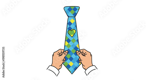 A professional businessman in a fashion necktie creates a 3d vector illustration design by drawing a business graph symbol