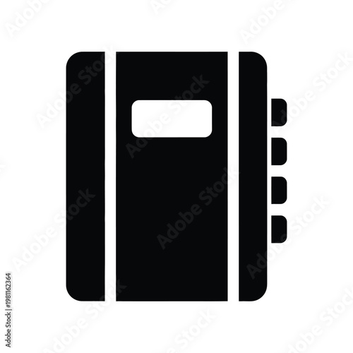 minimalist expense notebook icon