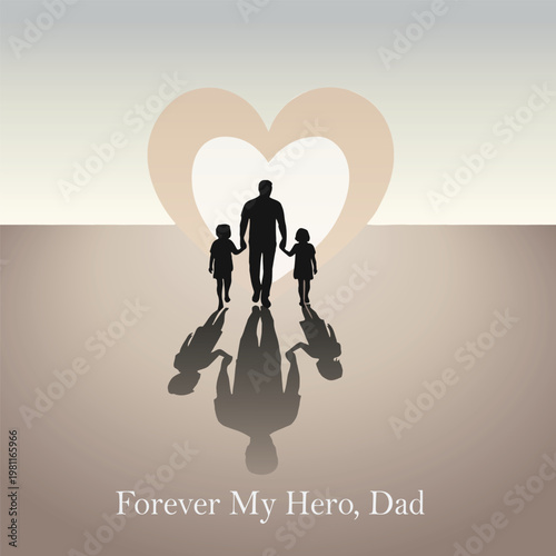 Family silhouette at sunset a heartfelt symbol of love and togetherness