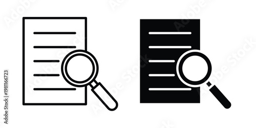 Case studies icon clip art collection. Editable stroke icons