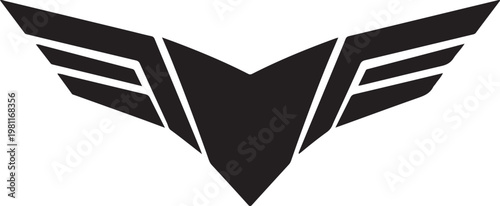 Vehicle decal stripes wings force design style representing racing graphics automotive styling speed performance and modern car decoration elements