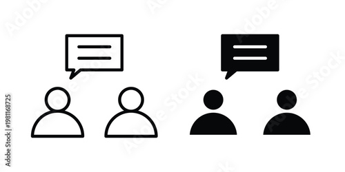 Consultant icon clip art collection. Editable stroke icons