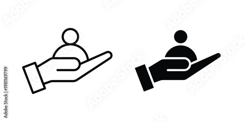 Customer retention icon clip art collection. Editable stroke icons