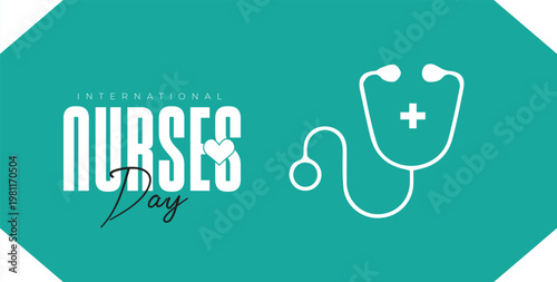 National Intravenous Nurse Day. Happy Nurse Day simple vector web banner, background. Nurse day lettering.