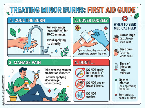 First Aid for Minor Burns: Treatment and Prevention Guide