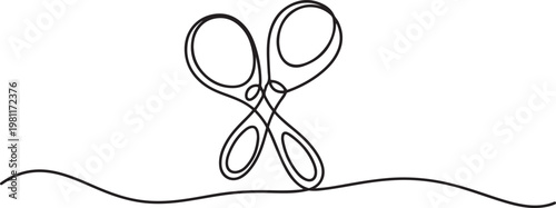 Brazilian maracas one line drawing, musical instrument. One line draw graphic design vector