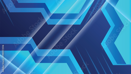 Futuristic abstract blue polygon background with dynamic sharp shapes, gradient lighting, and digital tech inspired composition