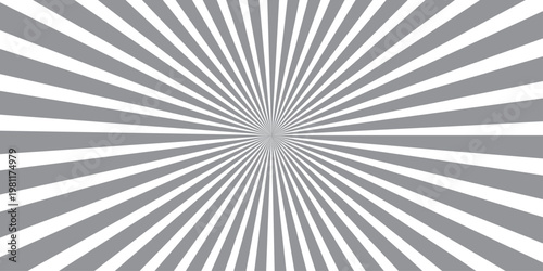 Abstract blue sunburst vector illustration featuring radial rays with a vintage grunge texture and retro star design for a light-filled wallpaper backdrop