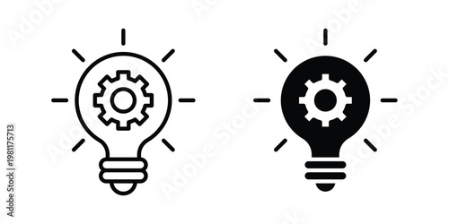 Innovation icon clip art collection. Editable stroke icons