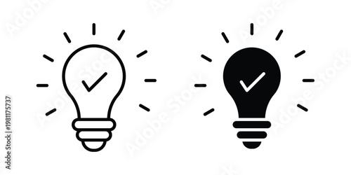 Insight icon clip art collection. Editable stroke icons