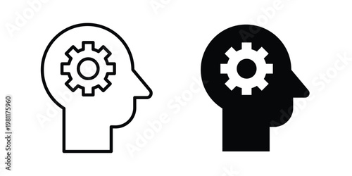 Interpretation icon clip art collection. Editable stroke icons