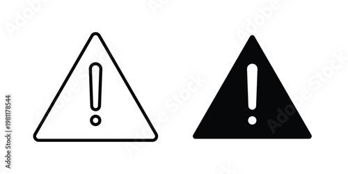 Notice icon clip art collection. Editable stroke icons