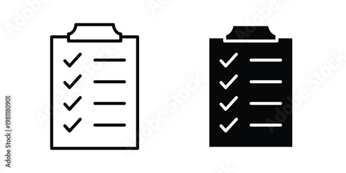 Planning icon clip art collection. Editable stroke icons