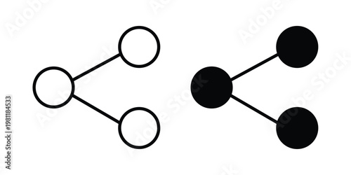 Share icon clip art collection. Editable stroke icons