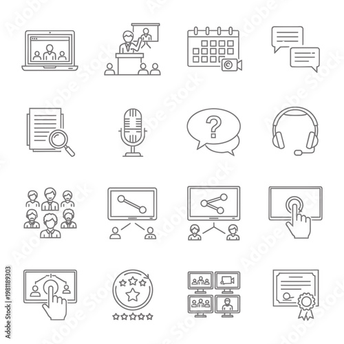 Online learning business meeting presentation