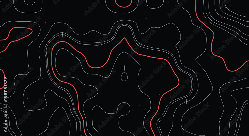 Φωτογραφία Topographic map seamless background
