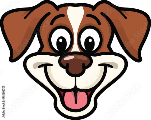 Linear French Bulldog Head Vector for Fashion Brand.