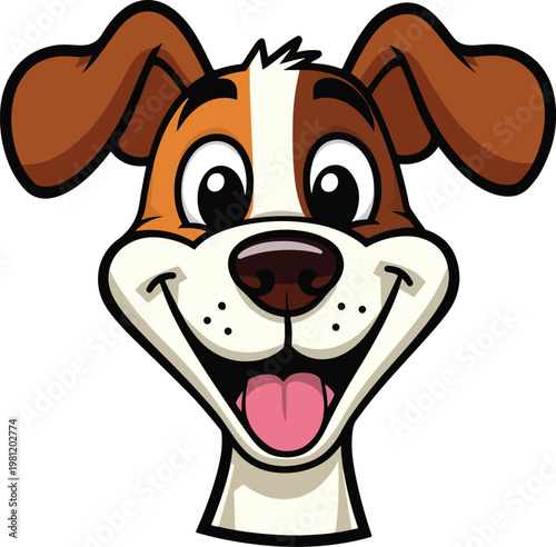 Minimalist Golden Retriever Head Logo Vector Illustration