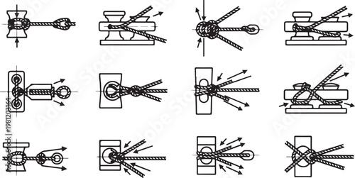 Diagrams of various helicopter and drone propulsion mechanisms Vector