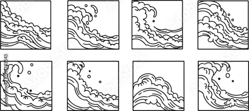 Illustrations of various brain structures and regions from different angles Vector