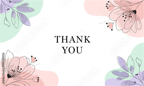 Modern Luxury Thank You Greeting Card