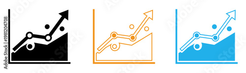 Growth and progress visualizing positive trends with line graphs and charts