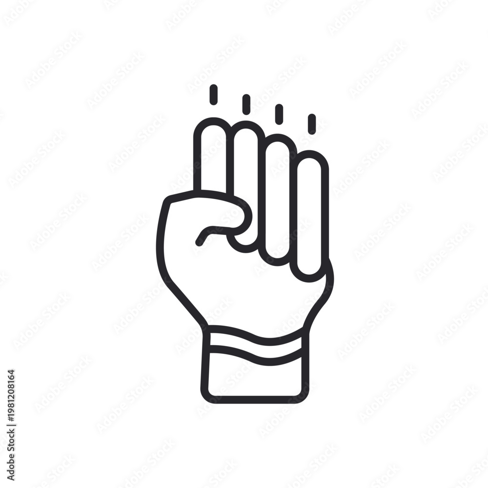 Obraz premium empowerments icon icons outline and Flat Style,transparent background