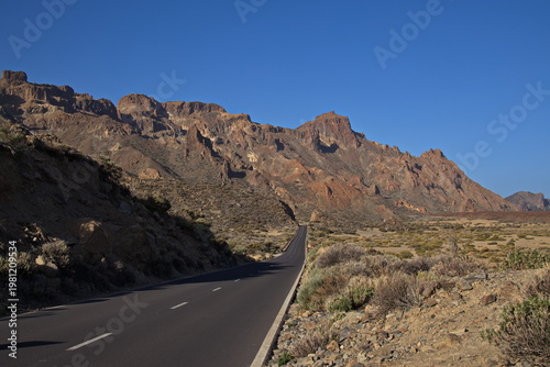 Fotografie Landscape at Llano de Ucanca in Teide National Park on Tenerife, Canary, Canary