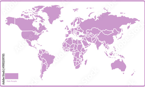 World Map Vector Infographic Editable Design