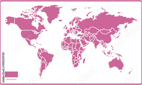World Map Vector Global Business Infographic Design