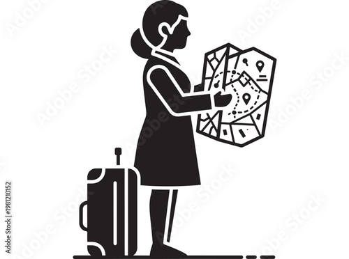 Whisk money lending cartoon line art icon with businessman holding envelopes and hand-drawn briefcase, isolated on white background