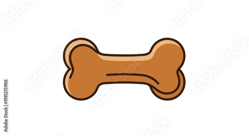 Illustration of a dog bone treat