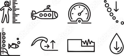 A collection of eight simple household objects and their functions illustrated Vector