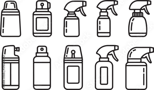 Various styles of classic and modern handbags and purses in line art Vector