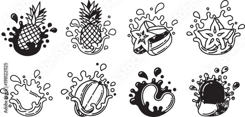 A vibrant collection of eight decorated easter eggs in different colors and patterns Vector