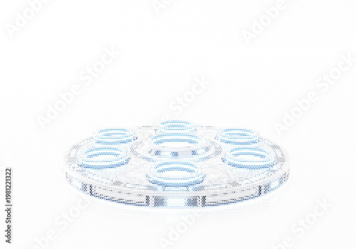 Digital Compact Disc CD for Data Storage and Retro Music Entertainment Hardware Media Technology