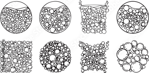 Various representations of crystal lattice structures in three dimensions. Vector