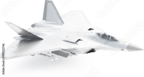 Supersonic fighter airplane for a combat mission in a military aviation and defense project