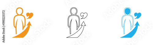 Communication and collaboration two figures engaging in dialogue and growth