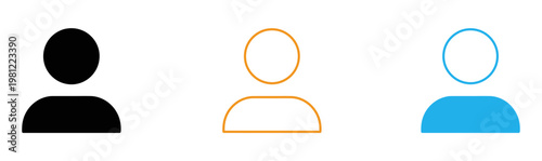 Abstract representation of people two full and two partial figures