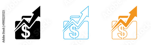 Real estate investment growth illustrating rising property values and financial gains