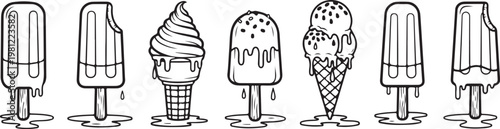 A variety of anthropomorphic vacuum cleaner designs in different shapes and styles Vector